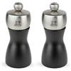 PEUGEOT - Macinasale e pepe Fidji da 12 cm, nero opaco, regolazione | Regolazione classica: macinino Cirlion, legno certificato PEFC e acciaio inox