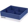 Osama Home PANTONE Organizer Armadio e Cassetti Salvaspazio 1 Pezzo 4 Scomparti Biancheria Accessori, Organizer Cassetti Bagno Camera Portaoggetti, Organizzatore Armadio Cassetti Pieghevole 28x28x10 cm