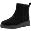 Tamaris Comfort Stivaletti da donna in pelle con cerniera, Nero (Black Suede), 37 EU