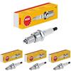 NGK Candela di accensione NGK BPR6ES-11, 4824 | Yellow Box | 1 pezzo (Confezione da 4)