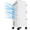 Cecotec - Climatizzatore evaporativo a torre EnergySilence 3500 Cool Compact, 65W, deposito 3,5 L, 3 Velocità, Oscillazione automatica a 70º, ruote multidirezionali, include 2 refrigeratori
