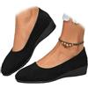 ZPLMIDE Scarpe da donna in pelle leggera, da donna, comode, con supporto per arco plantare, scarpe slip-on da donna con tacco basso da lavoro, mocassini