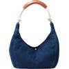 Aulenge Borsa a Spalla in Denim Vintage per Donna Borsa a Tracolla con Multiple Tasche Utilitarie Borsa a Tracolla in Tela Resistente Stile Casual per Quotidiano Viaggio e Shopping