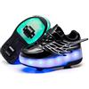 Rolltongoz Scarpe con rotelle da Bambina Scarpe con luci Ragazza Scarpe da LED Ruota Skateboard Sneaker Sportive con Rotelle Automatiche Ruota Multisports Skateboard Sneaker con Ruote per Bambini…