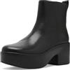 Fitflop Platfforms Stivali da donna in pelle con tacco nero