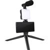 Generisch Treppiede per telefono | Selfie Stick Treppiede | Luce per selfie del | telefono | LED stabile telefoni treppiedi per telefoni cellulari multifunzione portatile supporto supporto per video registra