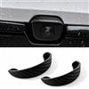 Jeeeun Backup Camera Rain Cover, Adhesive PVC Rear Lens Hood (2pcs) | Curved PVC Hood Helps Shield the Backup Camera Lens from Rain and Sun for a Clearer Rear View During Parking