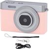 aqxreight Fotocamera Portachiavi per Studenti Adolescenti Videocamera Digitale 1080P 12MP HD Zoom 16X con Schermo LCD da 0,96 Pollici per Viaggi