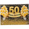 Operitacx 1pezzi Happy Birthday Wall Backdrop e Decorazione Per Compleanno Per e Video