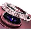 CloudValley Bling Protezione Fotocamera per iPhone18 Pro e Pro Max | Design interamente in Bling, 9H Vetro Temperato Ultra HD, Metallo Scintillante Antiurto, All Glitter Rosso