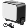 Hakimme Luce di riempimento portatile per uso Action Camera con Type-C | Pannello frontale morbido e supporto di rilascio per i vlog quotidiani