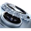 CloudValley Bling Protezione Fotocamera per iPhone18 Pro e Pro Max | Design interamente in Bling, 9H Vetro Temperato Ultra HD, Metallo Scintillante Antiurto, All Glitter Blu