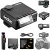 Godox IM30Pro IM30 Pro Flash per Fotocamera,550 Scatti,GN15,AUTO e M | 1.5S,USB-C,slitta flash a contatto singolo,flash compatibile con Sony,Canon,Nikon,Fuji,Olympus,Ricoh,Leica e Panasonic