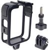KACCDE Gabbia per fotocamera in alluminio con doppia porta di espansione | Base compatibile con treppiedi con design di ventilazione per esterni Vlog