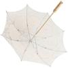 aqxreight Ombrello da Sposa in Pizzo di Cotone per Feste di Matrimonio Danza Fotografia Prop Grazioso Adatto o Ombrello da SposaOmbrello da Sposa in PizzoOmbrello da in PizzoNozze (Taglia L beige)