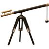 Wswqop Cannocchiale con Treppiede Compatto Design Industriale Antico, Telescopio da Tavolo, Telescopio con Treppiede, per Studio, Collezionisti