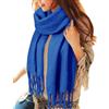 Voqeen Sciarpa Donna Invernale Lunghe Grandi Caldo Scialle Cashmere Elegante Colorata con Frange Pashmina Foulard Morbida