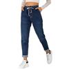 Nina Carter P500 Jeans casual da donna, in stile jogger, a vita alta, pantaloni da jogging estivi