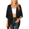 YGJIEGENG Costume da bagno da donna Cover Up estivo Cardigan Bikini Beachwear Cardigan leggero Costume da bagno S-2XL