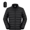 Pioneer Camp Piumino da uomo leggero, ripiegabile, invernale, isolato, idrorepellente, caldo, trapuntato, da viaggio