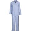 Lady Law PELLEGRINI Pigiama Donna Cotone Lungo Pigiama Donna con Bottoni a Camicia Completo Notte Primavera ed Estate Leggero Mezza Stagione Elegante e Traspirante