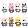Roffatide 8pcs Kpop Stray peluche portachiavi set SKZOO portachiavi carino ciondolo ventilatore Merch regali per STAY
