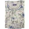 Linclalor Camicia da Notte Manica Lunga Interlock Stampato 100% Cotone Serafino Reglan Art. 92220