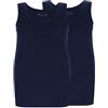ALCA Fashion 100% cotone, canottiera intima da uomo, set da 2 pezzi, per uomini con circonferenza addominale, classica singlet, canottiera, scollo rotondo, camicia senza maniche per una circonferenza