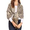 Sakkas Kalin lungo ampio tessuto modellato della frangia della nappa Pashmina Scialle/sciarpa