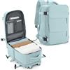 SZLX Zaino Ryanair 40x30x20 Zaino da Viaggio 40x30x20 Ryanair Wizzair Bagaglio a Mano 40x20x25 Donna da impermeabile Zaino Casual Laptop da 14 Pollici con Scomparto per Scarpe