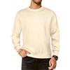 FANSU Tuta Uomo Felpa Uomo Senza Cappuccio Sweatshirt con Maniche, Lunghe Felpa in Cotone Leggero Sweat Crew Neck Maglia S-5XL Girocollo Moda Tops Slim Fit Pullover