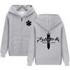 keephen Unisex Anime Black Clover Felpa con Cappuccio a Maniche Lunghe The Black Bulls Asta Felpe e Zip Casual