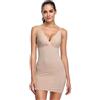 Joyshaper Sottovesti da Donna Scollo a V Profondo Abitino Sottoveste con Spalline Regolabili Senza Maniche Camicia da Notte Sottogonna Lunga sotto Il Vestito Mini Abito Sexy e Elegant