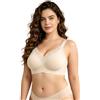 POWER FLOWER Reggiseno Donna Senza Ferretto Senza Cuciture, Reggiseno Comfort Copertura Completa, Supporto Push Up, Reggiseno T-Shirt Quotidiano, Taglie S-5XL