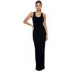 REAL LIFE FASHION LTD Vestito Lungo Estivo da Donna, Gilet da Corsa con Schiena Muscolare Nero XXX-Large 56/26