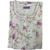 Linclalor Camicia da Notte Manica Lunga Interlock Stampato 100% Cotone Serafino Reglan Art. 92220