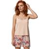 FREDDY Pigiama Donna Cotone Pantaloncino Corto Spalline - Completo Homewear