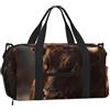 CNTDBU Bull Head - Borsone sportivo con scomparto per scarpe | Borsa da viaggio da palestra resistente all'acqua. Si adatta alla maniglia della valigia.