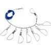 Hshusen Pinza per pesce pescato resistente antiruggine ad alta resistenza | Anello a corda per pesce trota, spigola, fiume, barca, banchina, riva, ruscello, stagno, molo, spiaggia