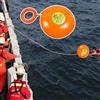 Generic Frisbee da lancio in acqua con corda da 39,9 m, disco di salvataggio di emergenza per annegamento, dispositivo di salvataggio marino per alleviare le inondazioni