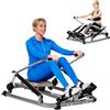 BAOCHADA Vogatore 3 in 1 per la casa, pressa per gambe, dispositivo fitness romano con 2 intensità regolabili, per cardio e sollevamento pesi, salvaspazio, fino a 120 kg