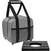 Genérico per palline da bowling - per palline con porta una sola palla | Oxford Cloth Black Grey Tote B´AG, supporto interno e cuscino in gommapiuma, scudo protettivo, da uomo