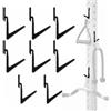 Lights Mountain Confezione da 8 ganci Power Rack per fori da 5/8 e 1 pollice con blocco | Confezione da 8 ganci in acciaio al carbonio, adatti per fori da 1,6 cm e 2,5 cm; la serratura anti-goccia mantiene i ganci