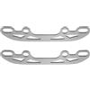 ULTECHNOVO 2 Pezzi Lame da Pattini a Rotelle in Acciaio Inox | Installazione Facile, Taglio e Frenata ad Alte Prestazioni, Colore Argento, per Pattini a Rotelle