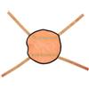 NUOBESTY Copertura Riflettente per Zaino Arancione, Rete Sottile | Poliestere Traspirante, Installazione Rapida, per Ciclismo e Campeggio, Pannello 30x25cm