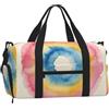 CNTDBU Borsa da viaggio sportiva con lavaggio a cerchio colorato con scomparto per scarpe | Borsa da viaggio da palestra resistente all'acqua. Si adatta alla maniglia della valigia.