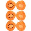 JUMPLAWN 6 Pezzi Copricasco da Rugby per Football, Copertura Arancione | Poliestere 190t, Traspirante e Visibile, per Scrimmage e Allenamento Casco