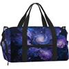 CNTDBU Cosmic Flower - Borsone sportivo con scomparto per scarpe | Borsa da viaggio da palestra resistente all'acqua. Si adatta alla maniglia della valigia.