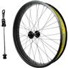 RESHINF 20/24/26x4.0 Ruota Anteriore Fat Bike Freno A Disco Sgancio Rapido 9x135mm | Cerchio in lega di alluminio 36H, for bici elettrica da spiaggia innevata