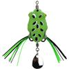 Operitacx Esca Artificiale Rana Mini 5,5g in Silicone Doppio Amo | Design Compatto, Verde, Resistente AI Morsi, Collegamento Frontale, per Pesca Sportiva in Acqua Interna
